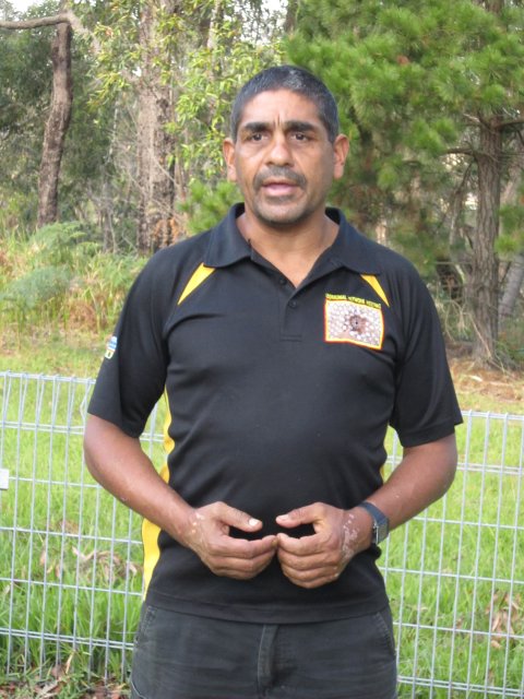 Dean Kelly at Appin Massacre Memorial, 2012